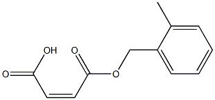 Maleic acid hydrogen 1-(o-methylbenzyl) ester 结构式