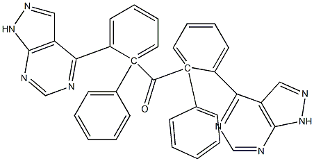 1-Phenyl-1H-pyrazolo[3,4-d]pyrimidin-4-yl(phenyl) ketone 结构式