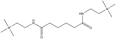 N,N'-[Adipoylbis(imino-2,1-ethanediyl)]bis(N,N-dimethylmethanaminium) 结构式