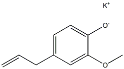 Potassium 4-allyl-2-methoxyphenolate 结构式