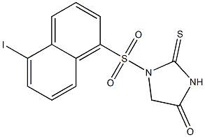 2-Thioxo-1-[[5-iodo-1-naphtyl]sulfonyl]imidazolidin-4-one 结构式
