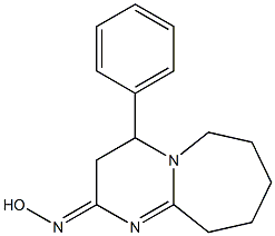 4-Phenyl-4,6,7,8,9,10-hexahydropyrimido[1,2-a]azepin-2(3H)-one oxime 结构式