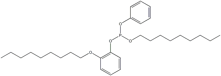 Phosphorous acid 6-(nonyloxy)nonyldiphenyl ester 结构式