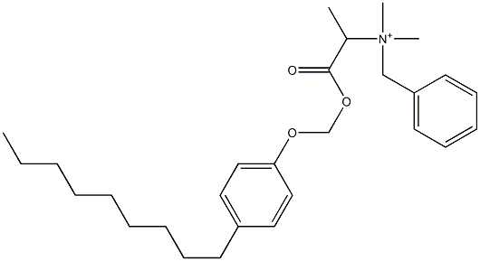 N,N-Dimethyl-N-benzyl-N-[1-[[(4-nonylphenyloxy)methyl]oxycarbonyl]ethyl]aminium 结构式