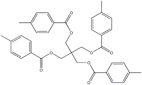 Pentaerythritol tetra(4-methylbenzoate) 结构式