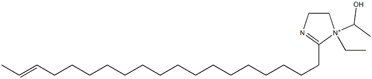 1-Ethyl-1-(1-hydroxyethyl)-2-(17-nonadecenyl)-2-imidazoline-1-ium 结构式