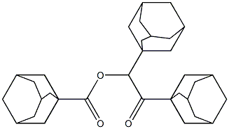 Adamantane-1-carboxylic acid 1,2-di(1-adamantyl)-2-oxoethyl ester 结构式