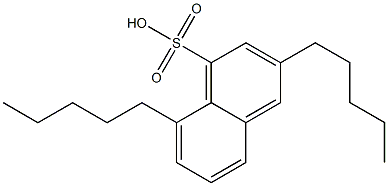 3,8-Dipentyl-1-naphthalenesulfonic acid 结构式