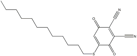 2,3-Dicyano-5-(dodecylthio)-1,4-benzoquinone 结构式