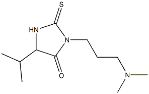 3-(3-Dimethylaminopropyl)-5-isopropyl-2-thioxoimidazolidin-4-one 结构式