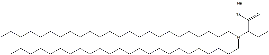 2-(Ditetracosylamino)butyric acid sodium salt 结构式