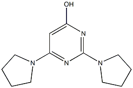 2,4-Di(pyrrolidin-1-yl)pyrimidin-6-ol 结构式
