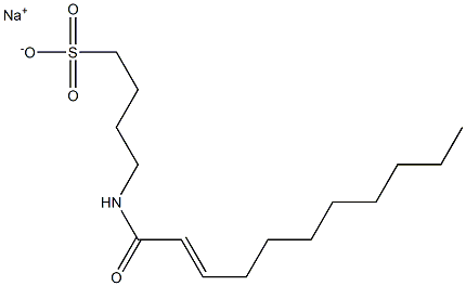 4-(2-Undecenoylamino)-1-butanesulfonic acid sodium salt 结构式