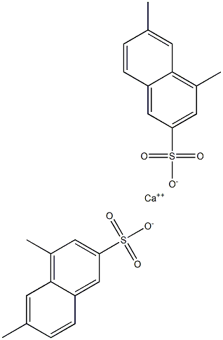 Bis(4,6-dimethyl-2-naphthalenesulfonic acid)calcium salt 结构式