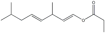 Propionic acid 3,7-dimethyl-1,4-octadienyl ester 结构式