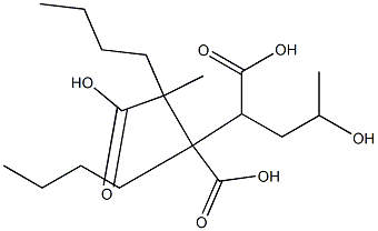 Butane-1,2,3-tricarboxylic acid 1-(2-hydroxypropyl)2,3-dibutyl ester 结构式