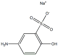 3-Amino-6-hydroxybenzenesulfonic acid sodium salt 结构式