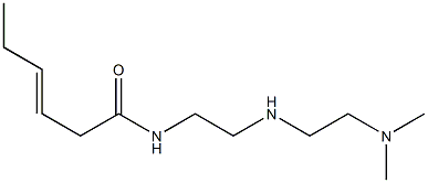 N-[2-[2-(Dimethylamino)ethylamino]ethyl]-3-hexenamide 结构式