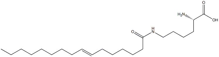 N6-(7-Hexadecenoyl)lysine 结构式