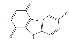 6-Chloro-2-methyl-9H-carbazole-1,4-dione 结构式