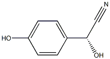 (R)-(4-Hydroxyphenyl)hydroxyacetonitrile 结构式