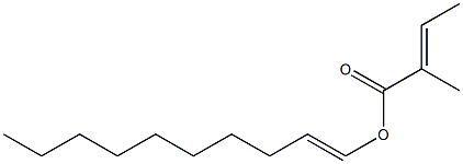 (E)-2-Methyl-2-butenoic acid 1-decenyl ester 结构式
