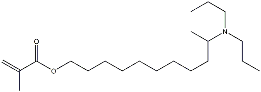 Methacrylic acid 10-(dipropylamino)undecyl ester 结构式