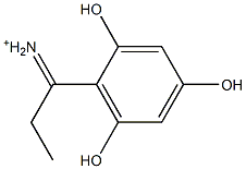 1-(2,4,6-Trihydroxyphenyl)-1-propaniminium 结构式