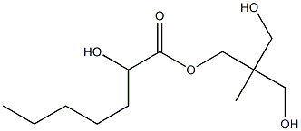 2-Hydroxyheptanoic acid 2,2-bis(hydroxymethyl)propyl ester 结构式