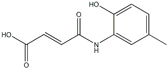 3-(2-Hydroxy-5-methylphenylaminocarbonyl)acrylic acid 结构式