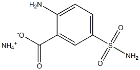 2-Amino-5-sulfamoylbenzoic acid ammonium salt 结构式
