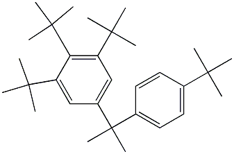 2-(3,4,5-Tri-tert-butylphenyl)-2-(4-tert-butylphenyl)propane 结构式