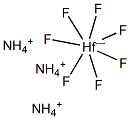 Ammonium heptafluorohafnate(IV) 结构式