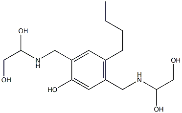 2,5-Bis[[(1,2-dihydroxyethyl)amino]methyl]-4-butylphenol 结构式