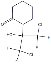 2-[2-Chloro-2,2-difluoro-1-hydroxy-1-(chlorodifluoromethyl)ethyl]cyclohexanone 结构式