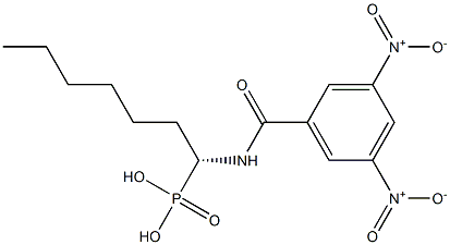 3,5-Dinitro-N-[(1R)-1-phosphonoheptyl]benzamide 结构式