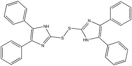 Bis(4,5-diphenyl-1H-imidazol-2-yl) persulfide 结构式