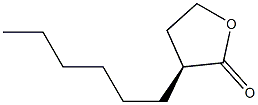 (S)-3-Hexyldihydrofuran-2(3H)-one 结构式
