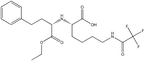 N2-[(S)-1-(Ethoxycarbonyl)-3-phenylpropyl]-N6-(trifluoroacetyl)-L-lysine 结构式