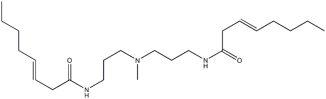 N,N'-[Methyliminobis(3,1-propanediyl)]bis(3-octenamide) 结构式