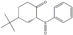 (2R)-4-(tert-Butyl)-2-phenylsulfinylcyclohexanone 结构式