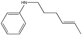 N-(4-Hexenyl)aniline 结构式
