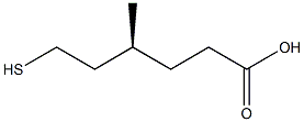 [S,(+)]-6-Mercapto-4-methylhexanoic acid 结构式