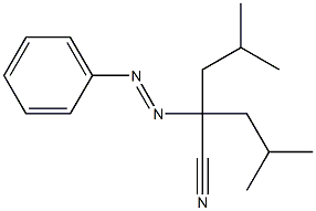 2-Phenylazo-2-isobutyl-4-methylvaleronitrile 结构式