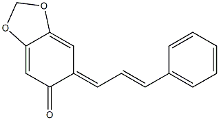 6-(3-Phenylallylidene)-1,3-benzodioxole-5(6H)-one 结构式