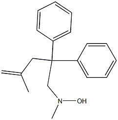 N-Methyl-N-(2,2-diphenyl-4-methyl-4-pentenyl)hydroxylamine 结构式