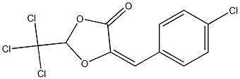 (5E)-2-(Trichloromethyl)-5-(4-chlorobenzylidene)-1,3-dioxolan-4-one 结构式