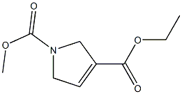 1-(Methoxycarbonyl)-2,5-dihydro-1H-pyrrole-3-carboxylic acid ethyl ester 结构式