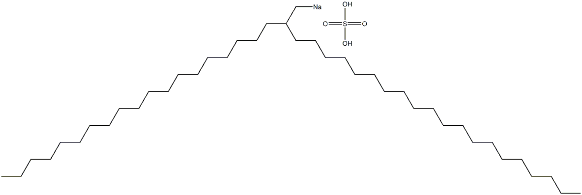 Sulfuric acid 2-nonadecyldocosyl=sodium salt 结构式