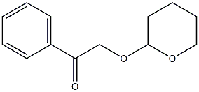 2-(Phenacyloxy)tetrahydro-2H-pyran 结构式